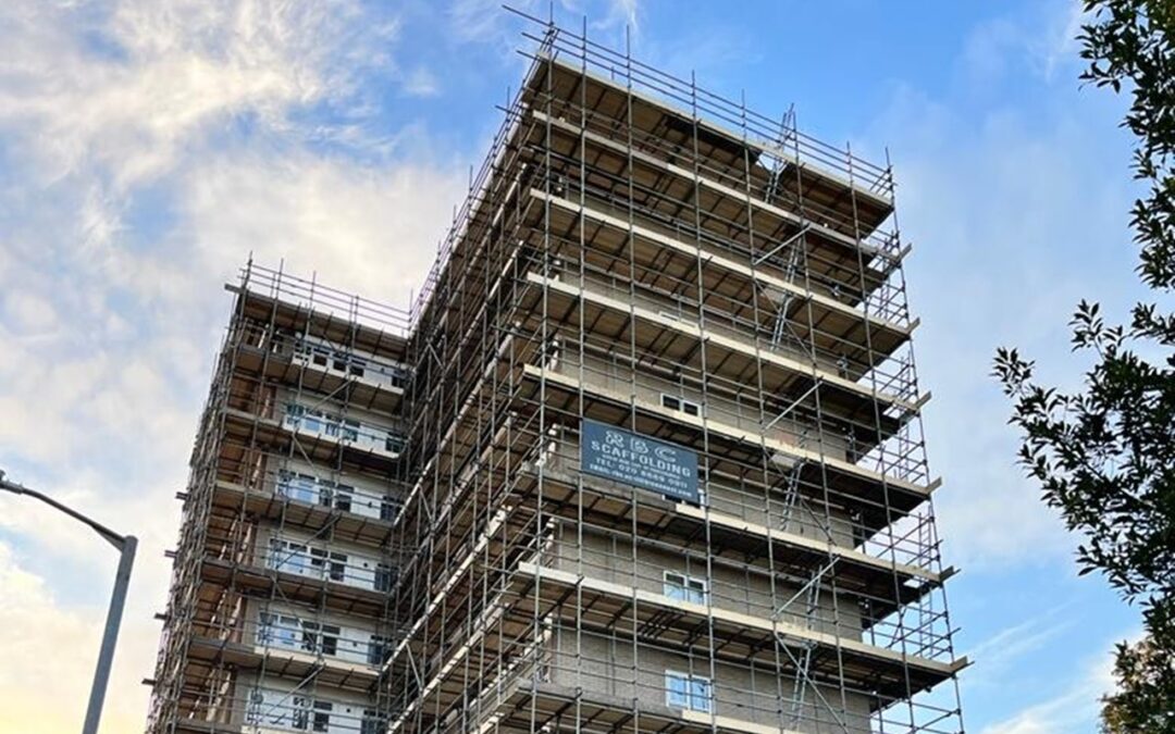 tower block scaffolding